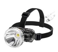 Generico Linterieur Frontal - Linterieur Frontal Acampada | Imperméable avec lumières LED Recargables, Duradera, Equipo De Camping, Iluminación Exterior De Brillo Para Mantenimiento Nocturno Y Obras