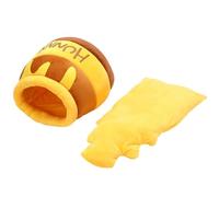 Genérico Lit pour chats d'hiver : niche pour animaux de compagnie moelleuse de 40 cm, tente de camping en forme de marmite de miel de dessins animés, douce et niche pour chats d'intérieur