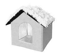 Genérico Lit pour chats - Maison pour animaux de compagnie chaude et imperméable - Maison pour chats en hiver, pour calmer ceux qui dorment, chiots, animaux, voyages à la maison en plein air