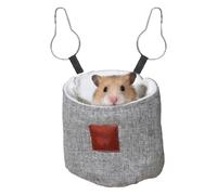 Genérico Lit pour chinchillas - En peluche douce et confortable - Lit pour lapins avec hamac d'hiver - Pour climat froid hiver hamsters écureuils chinchillas intérieur maison détente