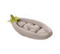 Genérico Lit pour chiots - Petit lit pour animaux de compagnie, couleur aubergine, antidérapant, lavable pour voyages, maison, intérieur, voiture, jardin, camping, appartement