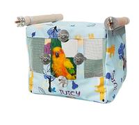 Genérico Lit pour dormir aviaire, cabane pour perruches, pour pinsons, auvent, accessoires pour cages pour animaux de compagnie, grotte suspendue, cabane pour se blottir, fournitures pour Conure Solar