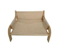 Genérico Lit type hamac pour chat : 20,47 x 16,54 x 11,61 pouces, canapé surélevé pour animaux de compagnie, fonction de maintien | Canapé surélevé pour animaux de compagnie pour petits chiens