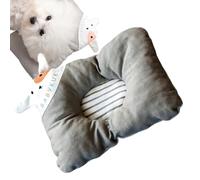 Genérico Lit type oreiller pour animaux de compagnie : doux et donut avec bord surélevé, pour petits chiens et chats, aide confortable pour dormir, apaisant l'anxiété | Tapis en peluche
