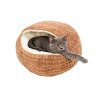 Generico Lits Pour Chats Intérieurs - Pour Chiens Antidérapant Semi-fermé | Rembourrage En Coton Amovible Pour Tente Pour Chatons, Canapé Pour Animaux Calmant Super Doux | Casa Dormitorio Cam