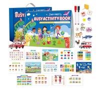 Genérico Livre d'activités pour jeunes | Jouet de développement précoce - Activité éducative pour | Pour garçons et filles, maison, préscolaire, voyages en voiture et avion