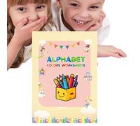 Genérico Livre de lettres réutilisables pour apprendre l'alphabet, activités éducatives préscolaires, portables pour apprendre l'alphabet à la maison et en voyage