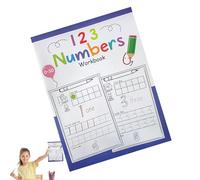 Generico Livre de pratique Alphabet, cahier d'exercices A4 pour apprendre à écrire | Cahier interactif pour les premières découvertes 3-6 ans Apprendre à tracer des lettres pour la maison et l'école