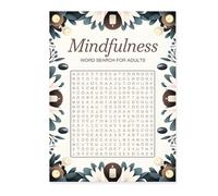 Genérico Livre de recherche de mots pour adultes - Puzzle Book, jeu de recherche de mots à plusieurs niveaux, livret d'emploi | Plus de 400 pour l'activation mentale, réduction du stress