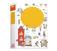 Genérico Livre parlant interactif de mots anglais pour , activités éducatives précoces avec son | Livre audio en anglais pour de 2 à 6 ans, filles et d'âge préscolaire