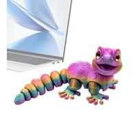 Generico Lizard Imprimé en 3D - Jouet Reptile Multicolore avec Yeux Simulés | Figure Décorative Gecko camaleón pour Chambre Cadeau Adulte
