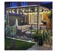 Genérico Lona de vinilo PVC resistente al Agua Con ojales - Protección Contra la Lluvia y el desgarro Para granjas, jardines, balcones e invernaderos - Tamaño personalizable (2,5 x 2,5 m/8,2 x 8,2 pi