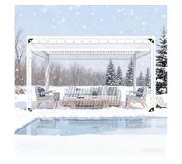 Genérico Lonas Transparentes Impermeables de Alta resistencia Con ojales: protección Contra el polvo y el Viento Para exteriores, invernaderos, muebles y techos (3 x 3,5 m/9,84 x 11,48 pies)