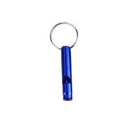 Generico Lot de 1/3 petits sifflets de survie multifonctionnels, porte-clés pour camping, randonnée, outil extérieur, sifflet d'entraînement (bleu foncé)