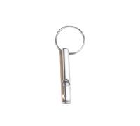 Generico Lot de 1/3 petits sifflets de survie multifonctionnels, porte-clés pour camping, randonnée, outil extérieur, sifflet d'entraînement (argent)