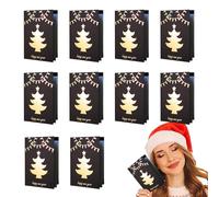 Genérico Lot de 10 belles cartes de Noël avec enveloppes - Cartes de Noël imprimées - Cartes de Noël pour le Nouvel An