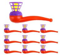 Genérico Lot de 10 boules à souffler classiques et nostalgiques rétro des années 80, simulateur de capacité de respiration de la parole | Exerciseur pulmonaire éducatif pour enfants Thérapie