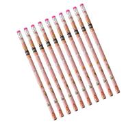 Generico Lot de 10 crayons scolaires mignons anti-casse - Crayons n° 2 de papeterie mignons, pour garçons, étudiants, enseignants essin et croquis