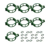 Genérico Lot de 100 clips de fixation pour de jardin - 2,6 x 2,6 x 0,6 cm 60 g Tomato Vine Tying Clips - Réutilisable Branch Support Fastener For Vegetables Stem Trailing Plants