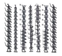 Genérico Lot de 100 figurines de soldats pour décoration de gâteaux, projets éducatifs, fêtes d'
