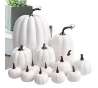 Generico Lot de 14 fausses citrouilles en mousse