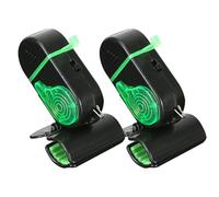 Generico Lot de 2 cloches pour canne à pêche - Avertissement sonore à LED - Belles électroniques sensibles - Pour poissons, 2 pièces - Alarme de poisson sensible avec équipement léger à LED pour