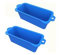 Generico Lot de 2 récipients anti-goutte réutilisables en silicone pour plaque de grille de collecte de graisse accessoires