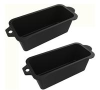 Generico Lot de 2 récipients anti-goutte réutilisables en silicone pour plaque de grille de collecte de graisse accessoires