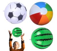 Genérico Lot de 3 balles de plage gonflables pour piscine 30,5 cm