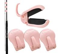 Genérico Lot de 4 clips pour canne à pêche ElasticRođ older | Clips pour support | Organisateur d'étagère portable pour bateau, plage, banc, piscine, glace, eau salée et surf