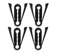 Generico Lot de 4 housses de serrure de porte de voiture avec pare-chocs, protection anti-bruit pour serrure de voiture, pour intérieur, SUV, camion, garage, parking extérieur