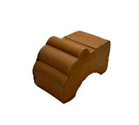 Generico Lot de 4 pieds en terre cuite pour pots de fleurs - supports artisanaux 5 x 10 cm - Idéal pour pots d'extérieur et d'intérieur - fabriqués à la main en Italie - résistants et respirants