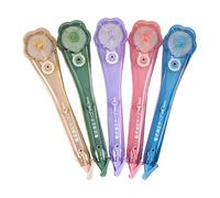 Genérico Lot de 5 stylos de correction silencieux en forme de fleur, ruban correcteur doux pour étudiants, enseignants, bureau, journalistes, artistes, examens quotidiens, études