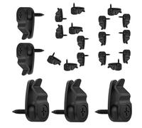 Genérico Lot de 50 clips pour éclairage de clôture, crochets de lumières de Noël, utilisation dans les cours, jardins, terrasses, balcons, clôtures, chemins, restaurants et