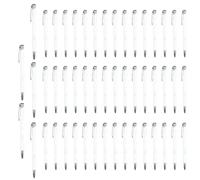 Genérico Lot de 50 stylos à bille en métal élégants et polyvalents avec clip argenté pour mariage, école, maison, étudiants et cadres