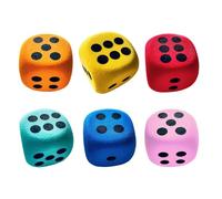 Genérico Lot de 6 grandes mousses colorées antidérapantes avec coins arrondis pour leçons, maison, fête, voyage, jeux d'apprentissage, kit de construction,