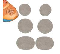 Generico Lot de 6 patchs de réparation du trou autocollants, respirants, en cuir PU en microfibre, accessoire pour la réparation de baskets, bottes, Light Gray, riferimento alla descrizione