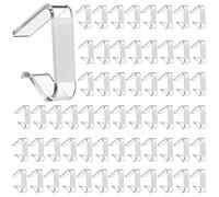 Generico Lot de 60 pinces de nappe transparentes, coupe-vent, pinces de nappe robustes, design à prise forte, fixation sécurisée pour nappe en intérieur et extérieur, événements, banquets avec amis et