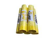 Generico Lot de 75 sacs de collecte différenciés résistants jaunes 55 x 65 avec pince 40 litres