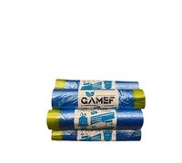 Generico Lot de 75 sacs pour collecte différenciée résistants 55 x 65 cm bleu clair avec pince 40 litres