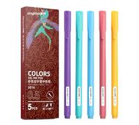 Generico Lot de stylos en gel colorés assortis de nuances mixtes, pour script, griffonnages avec flux teint, dessin trait précision, kit créatif planificateur outils d'écriture
