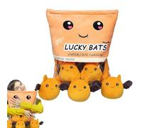Genérico Lot d'oreillers rembourrés pour rafraîchissements : poupées en peluche chauves-souris, coussin amovible pour friandises, jouet décoratif doux, idée cadeau créative longue durée