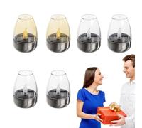 Generico Lume de bougie sans flamme - Lampe de table solaire étanche | Bougie vacillante sans flamme | Centrotable portable aux chandelles de 6 pièces | Veilleuse LED d'intérieur