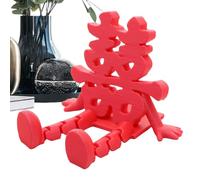 Generico Lunar New Year Desk Decor - 3D Blessing Ornament | Festive 3D Chinese New Year Desktop Decor For Home, Desk, Shelf, Mantel, Entryway, TV Cabinet, Bedside Table, Windowsill Or Living Room