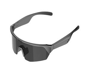 Generico Lunettes de avec haut-parleurs - Lunettes audio avec perception auditive ouverte, protection UV, contrôle vocal sans fil pour sécurité, conduite, musique, voyage, esthétique, sport