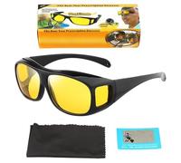 Genérico Lunettes de conduite - Lunettes confortables ergonomiques | Lunettes anti-éblouissement à l'épreuve du vent fiables pour la conduite de nuit, pour le brouillard, le coucher du