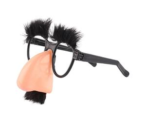 Generico Lunettes de déguisement Halloween - Lunettes de nez drôles avec moustache des sourcils | Groucho Marx Eyewear | Enveloppe de moustache pour spectacles de cosplay sur les spectacles scolaires