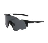 Generico Lunettes de pour vélo de route - polarisées noires légères de 26 g, protection de vélo, sports de plein air, protection coupe-vent, lunettes de polarisent, Black Frame Black