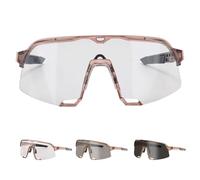 Genérico Lunettes de soleil de vélo : la couche de protection en spallat tout temps en plein air offre une visibilité claire de jour comme de nuit. Lunettes unisexes légères,