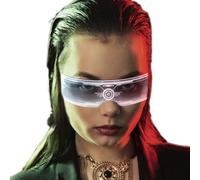 Genérico Lunettes de soleil LED | Lunettes de soleil avec lumière | Accessoires nouveaux pour photos en | Pour Halloween, carnaval, concerts, réunions de famille et célébrations